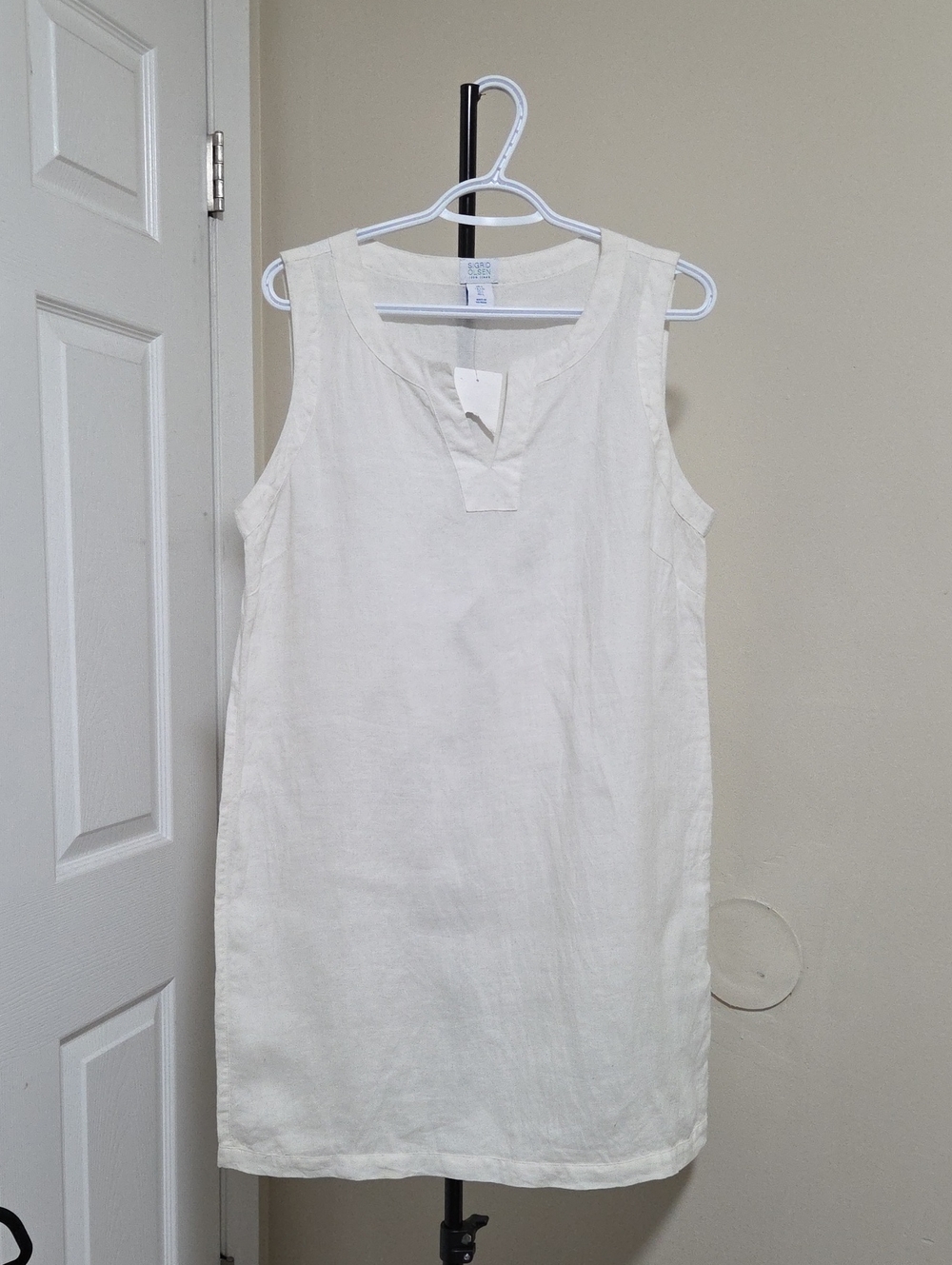 Sigrid Olsen 100% Linen Sleeveless Shift Dress